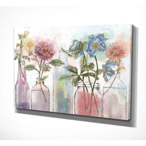 Vintage Bottle Collection Gallery Wrap - Picture 2 of 3